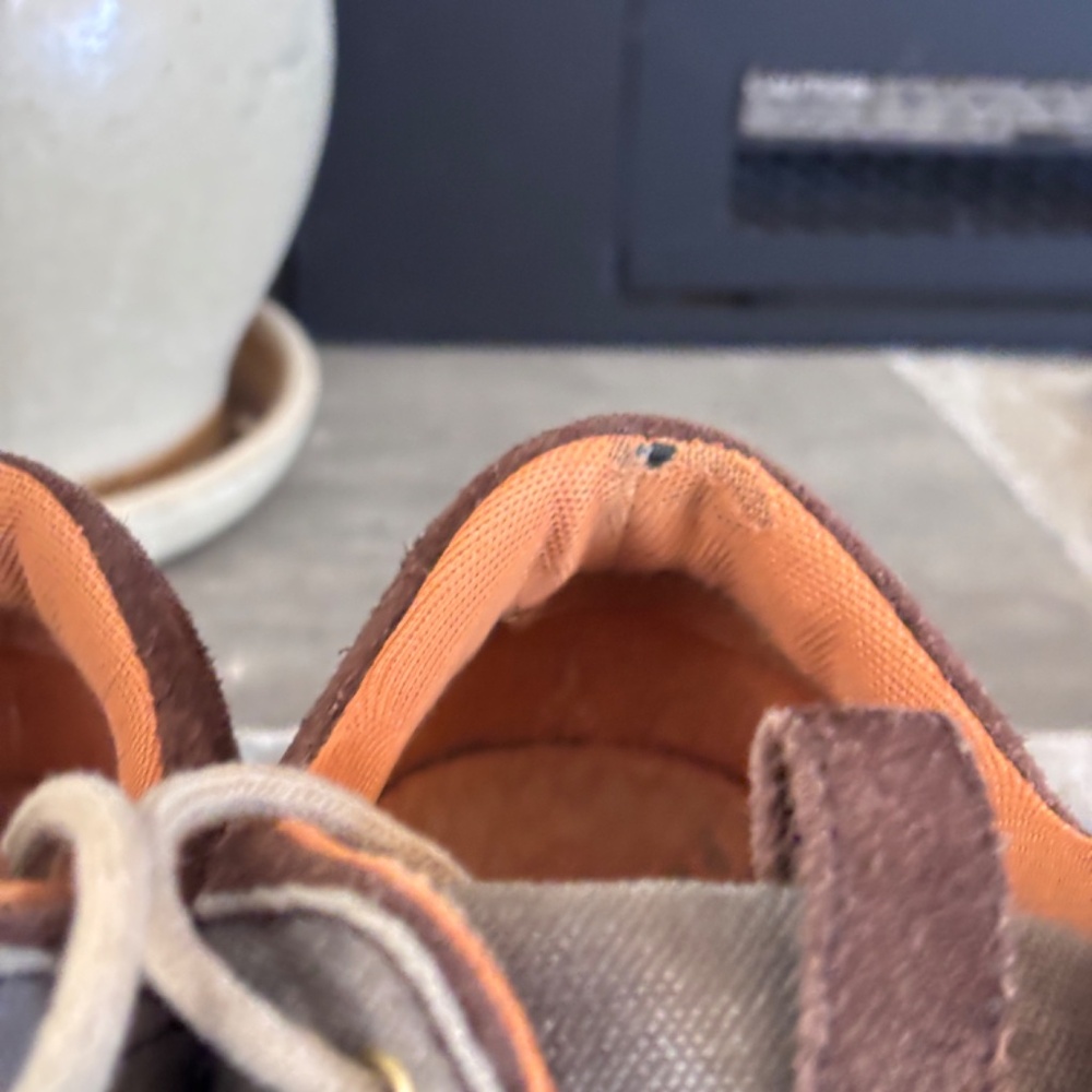 Chaco Men's SZ 11.5 Gray Brown Shoes Suede Canvas Lace Up - Picture 7 of 15